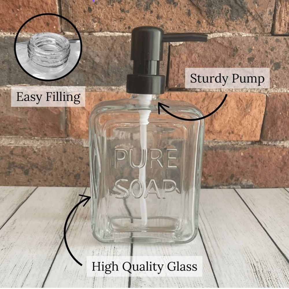 Target Clear Glass Liquid Soap Dispenser